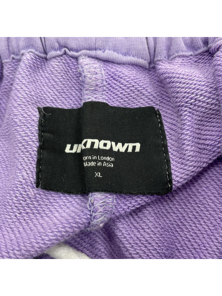 Unknown/ラインストーンスウェットパンツ/XL/紫[値下]