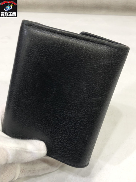 LV　ルイヴィトン　ポルトフォイユ　ロックミニ　ミー　黒　ホック難有