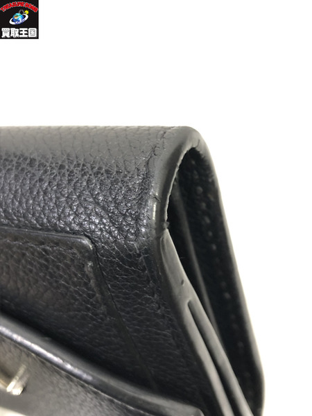 LV　ルイヴィトン　ポルトフォイユ　ロックミニ　ミー　黒　ホック難有