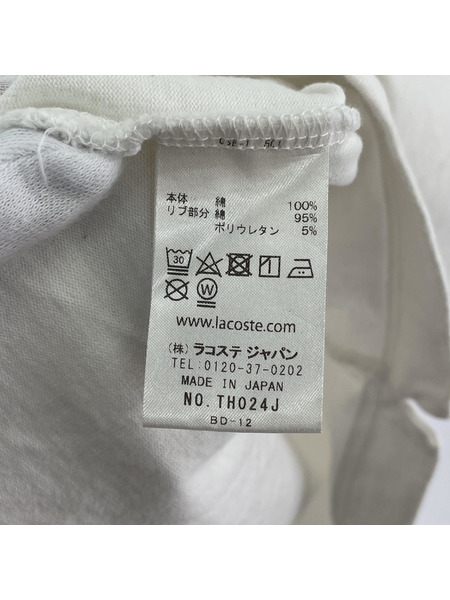 LACOSTE 半袖Tシャツ・カットソー LACOSTE×BEAMS (白) L