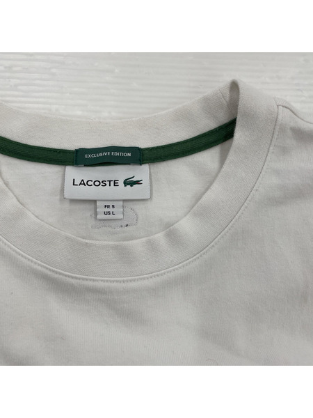 LACOSTE 半袖Tシャツ・カットソー LACOSTE×BEAMS (白) L