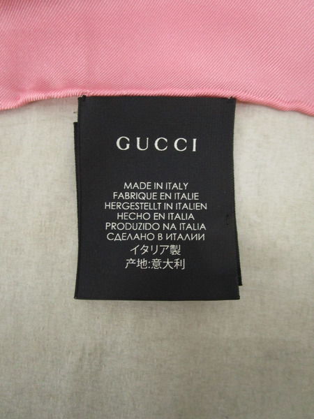 アクセサリー GUCCI 大判スカーフ BEE柄