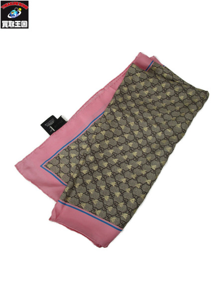 アクセサリー GUCCI 大判スカーフ BEE柄