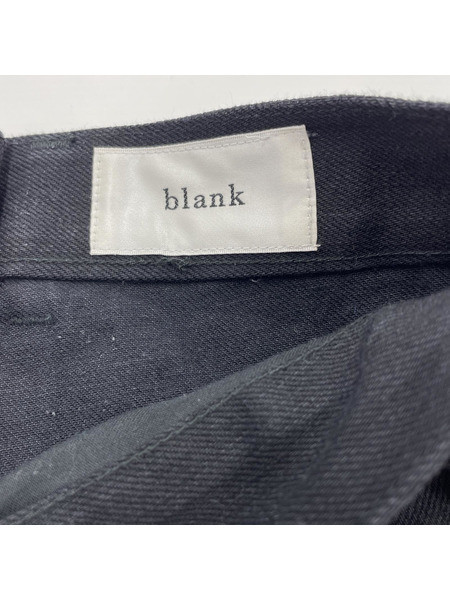 BLANK/ロングクラッシュデニム/2/ブラック
