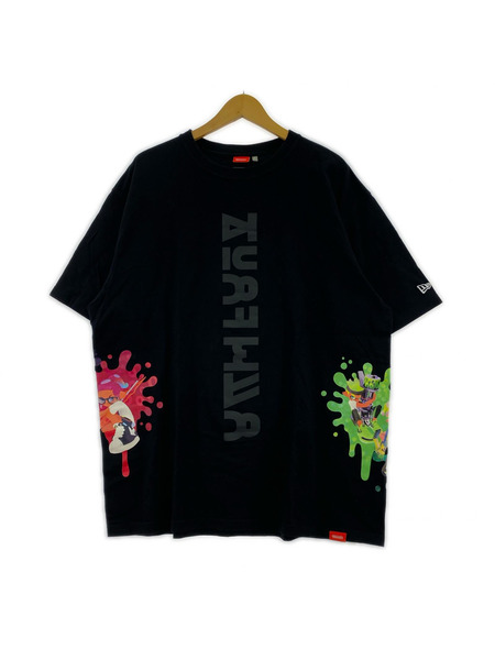NEW ERA 半袖Tシャツ・カットソー スプラトゥーン カットソー 黒 (XL)