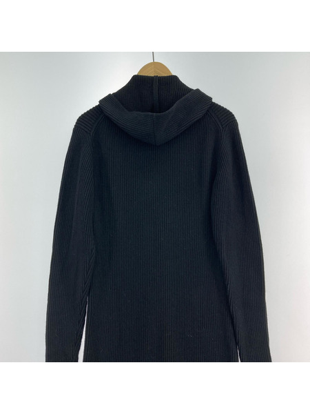 IRENE L/S リブニットロングワンピース 36 ブラック