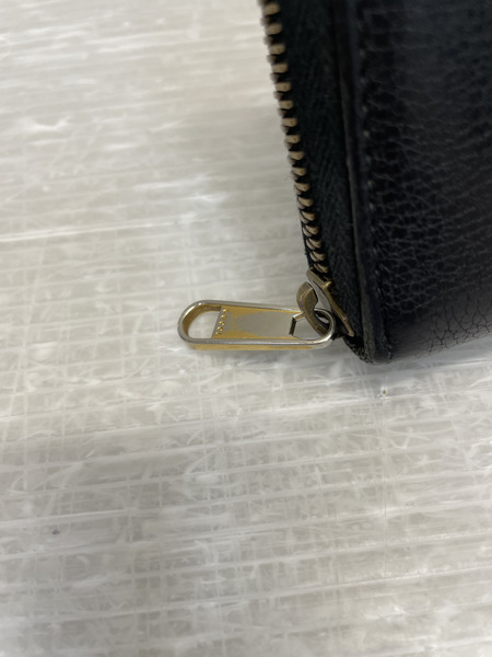 GUCCI ヴィンテージロゴ ラウンドジップロングウォレット 黒 496317-0416
