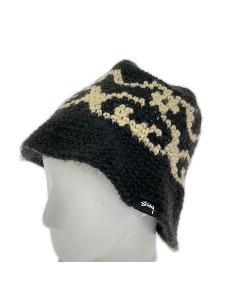 STUSSY ハット 22AW Knit Bucket 黒