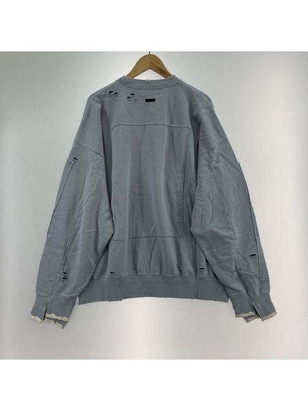 stein スウェット・トレーナー oversizes rebuild sweat M ブルー