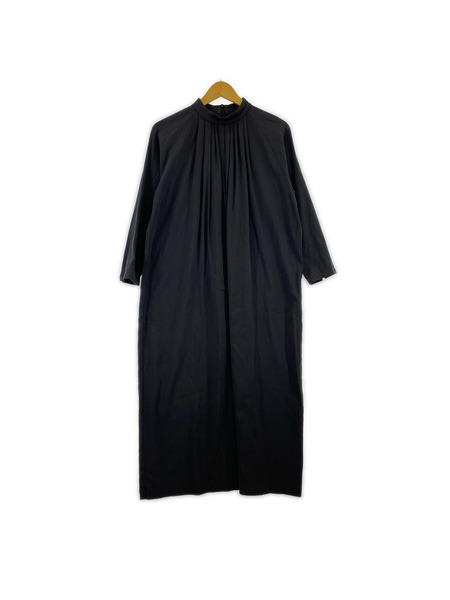 evam eva 長袖ワンピース cotton double stand collar (2)[値下]