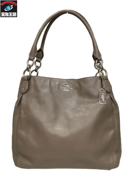 COACH　トートバッグ コレットレザー グレージュ