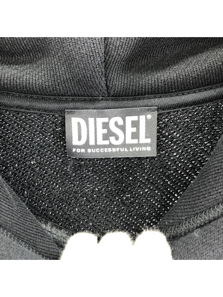DIESEL パーカー D-SHARP-HOOD ブラック