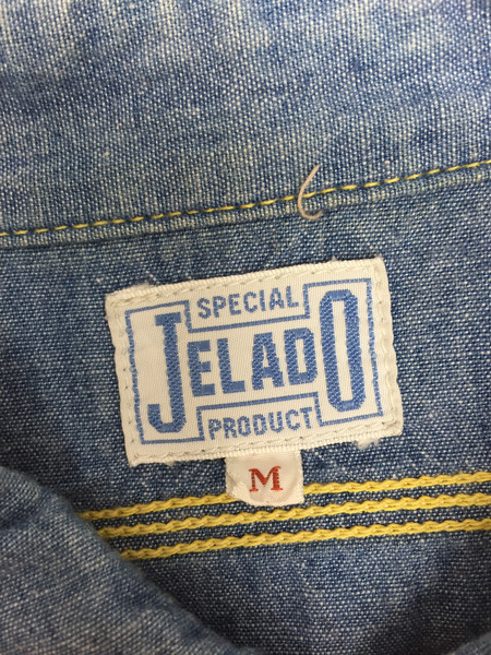 JELADO L/Sコットンシャツ ブルー sizeM
