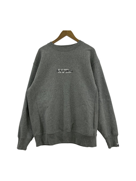 【希少サイズ】SAPEur CONFIDENTIAL スウェット グレー XXL SAPEUR CONFIDENTIAL グレー スウェット XXL