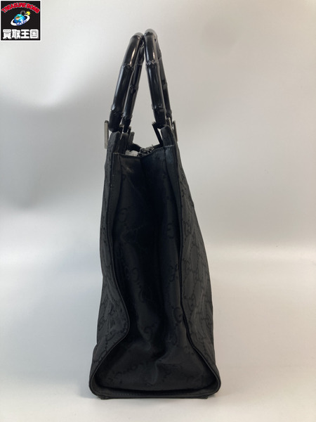 GUCCI グッチ 002-1010 GGキャンバス バンブートートバック ブラック