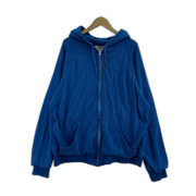 OLD・VINTAGE 90s action ダブルフェイスフーディー XL BLU