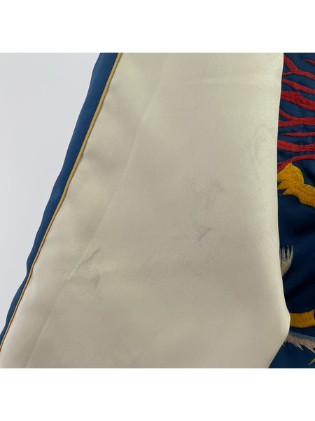 東洋 初期 M品番 龍×虎×鷹 リバーシブルサテンスカジャン L M18483