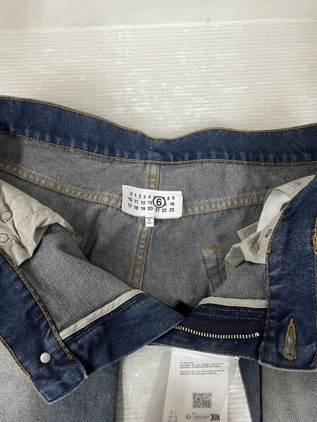 MM6 25AW ジップフライジーンズ 34 インディゴ SH2LA0040