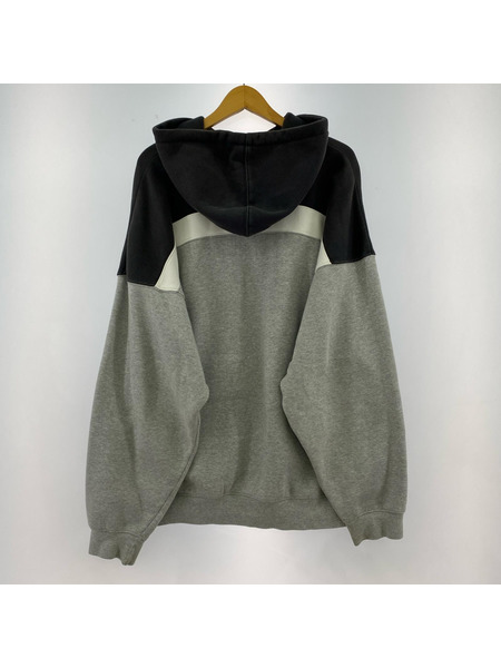 adidas パーカー 80s-90s/万国旗タグ/バイカラー
