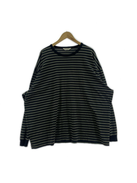 COOTIE 長袖Tシャツ・カットソー ボーダー L/Sカットソー (L)