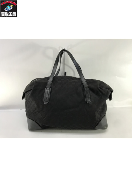 GUCCI ショルダーバッグ トラベルバッグ ボストン GG柄 黒