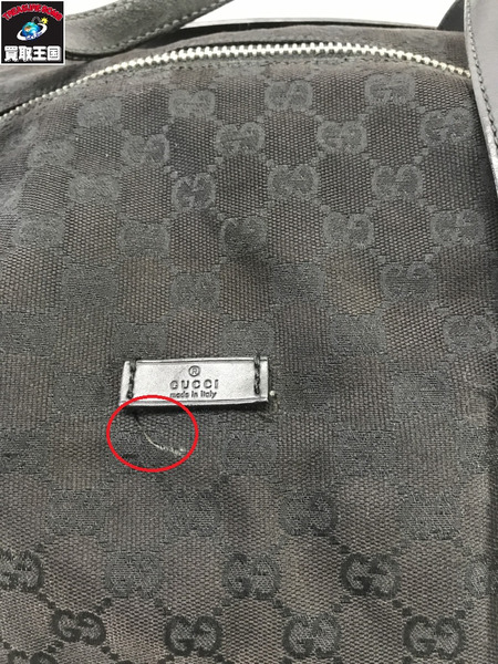 GUCCI ショルダーバッグ トラベルバッグ ボストン GG柄 黒