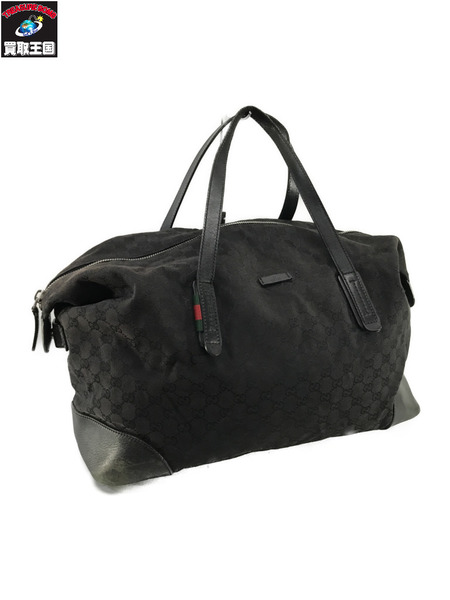 GUCCI ショルダーバッグ トラベルバッグ ボストン GG柄 黒