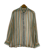 長袖シャツ PERIOD FEATURES  ストライプシアーシャツ