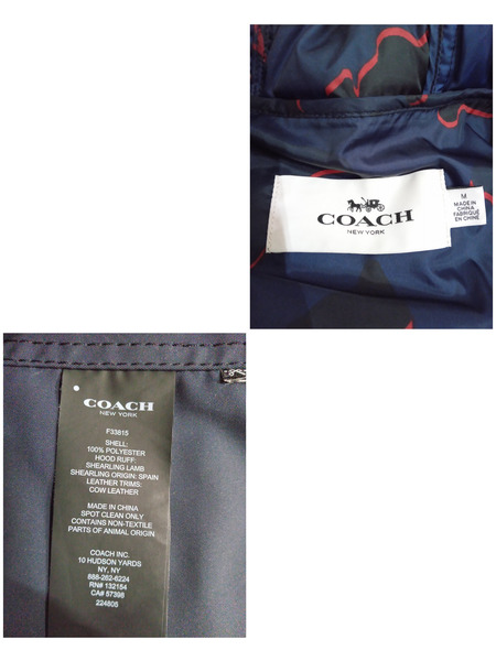 COACH ダウンジャケット F33815 /ネイビー[値下]