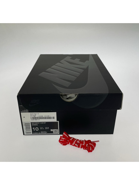 Supreme スニーカー ×NIKE AIR FORCE 1 LOW 白 (28.0cm)