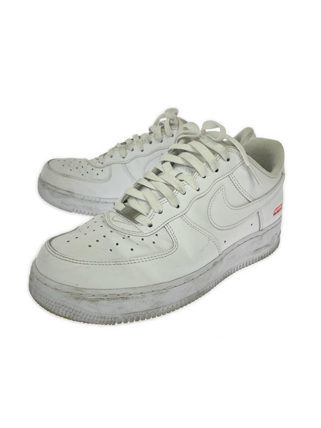 Supreme スニーカー ×NIKE AIR FORCE 1 LOW 白 (28.0cm)
