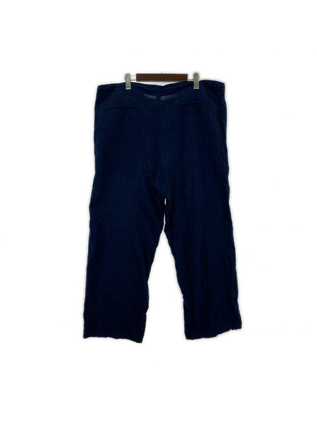 ISSEY MIYAKE パンツ リネン混 ネイビー