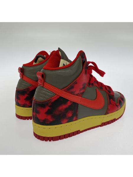 NIKE スニーカー Dunk High Red Acid Wash 26cm[値下]