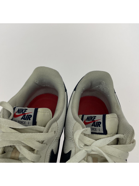 NIKE スニーカー AIR FORCE1 Low '07 白紺 (28.5cm)