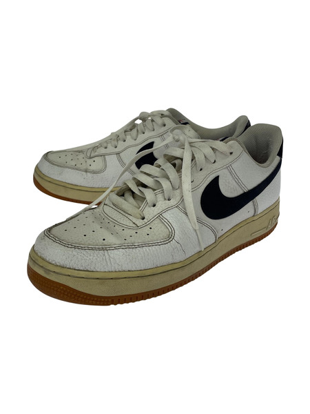 NIKE スニーカー AIR FORCE1 Low '07 白紺 (28.5cm)