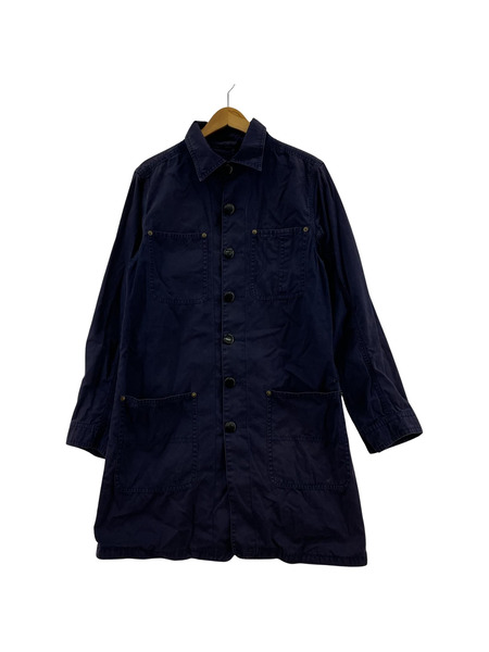 OLD・VINTAGE フランス製 コットンランチコート ネイビー[値下]