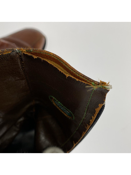 OLD・VINTAGE ブーツ FLORSHEIM サイドジップブーツ ブラウン[値下]