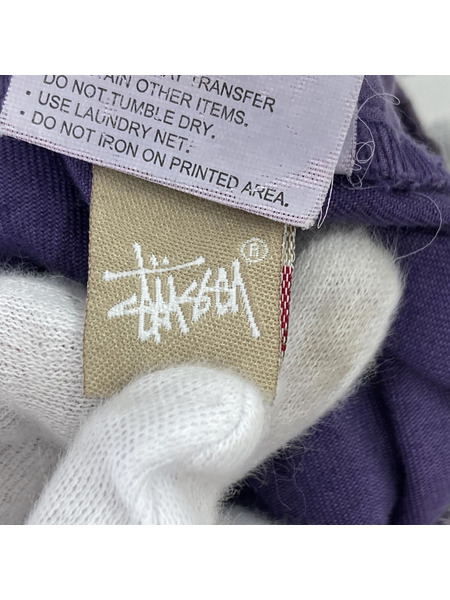 STUSSY 00s 復刻 タムタム柄 イージーショーツ M 紫
