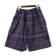 STUSSY 00s 復刻 タムタム柄 イージーショーツ M 紫