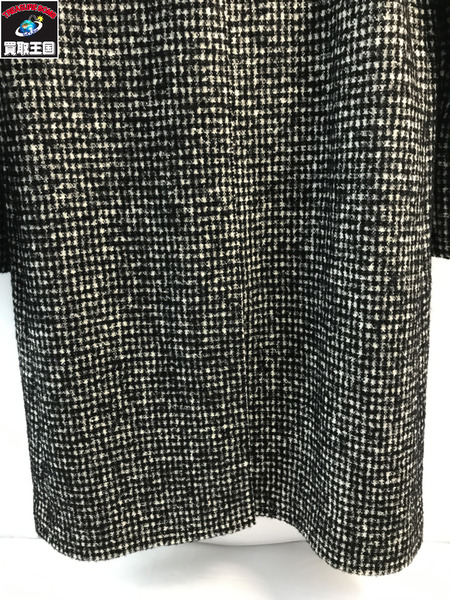 レディースラグ衣料 15AW SAINT LAURENT PARIS ハウンドトゥース ウールコート