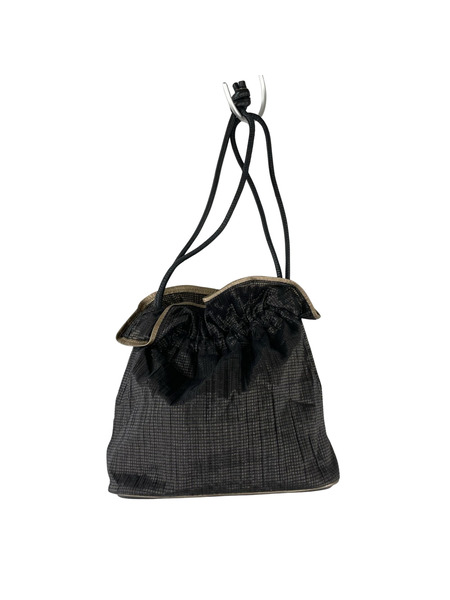ISSEY MIYAKE ラメ巾着バッグ