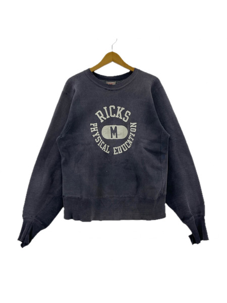 Champion スウェット・トレーナー REVERSE WEAVE タタキタグ スウェット 紺 (M)