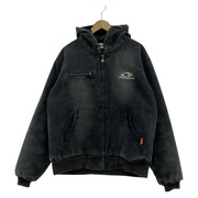9090 ジャケット ダックフーディジャケット 黒 (L)