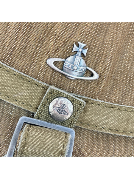 Vivienne Westwood ショルダーバッグ キャンバスショルダーバッグ カーキ