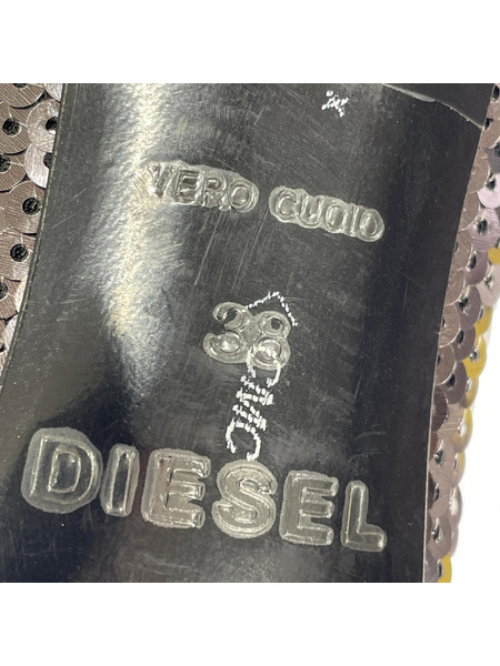 DIESEL パンプス・ヒール d-slanty masm ピンヒール スパンコール