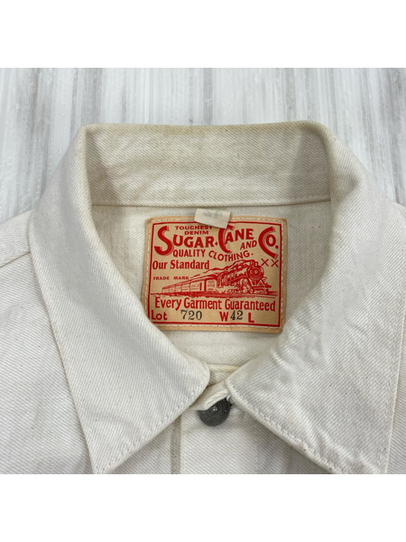 SUGAR CANE デニムジャケット 1953 MODEL 13oz. WHITE DENIM JACKET 42