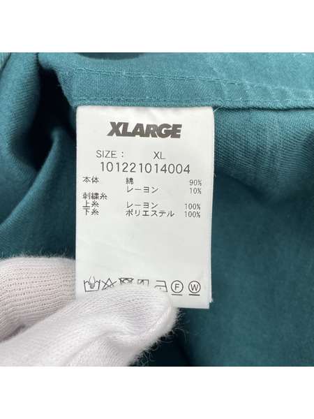 XLARGE S/Sワークシャツ グリーン