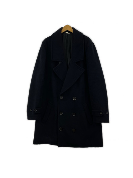 COMME des GARCONS HOMME PLUS PD-C005 ウール ステンカラーコート 紺 L