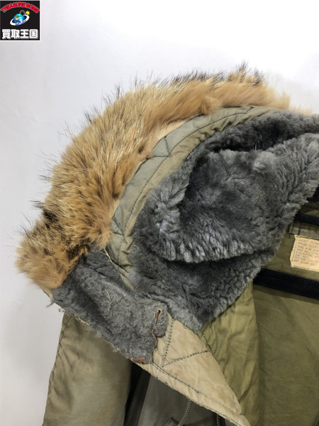 80s USAF N-3B Modified L フライトジャケット カーキ[値下]