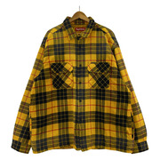 Supreme 長袖シャツ 20aw Quilted Plaid Shirt sizeXL